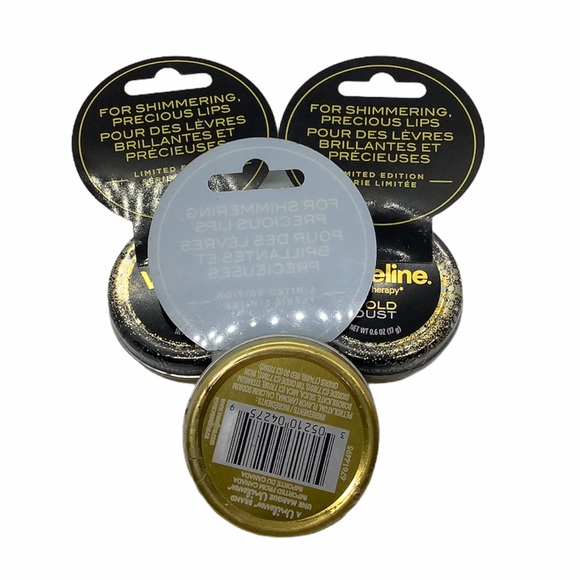 3/$10 💥 769 NEW & SEALED Vaseline Gold Dust Lip Therapy (qty 1 Tin) - Picture 2 of 2